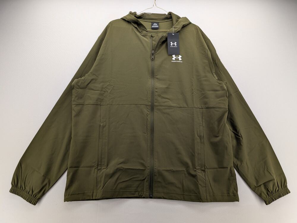 NWT Under Armour UA Vibe Woven Men's Windbreaker in Expidition Green size Large